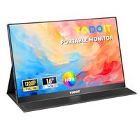 Yodoit Monitor Portátil Pantalla Portatil de 16 Pulgadas IPS 1920x1200 100% sRGB USB Type-C de Computadora, Juego HDR con HDMI/USB C para MacBook PC Xbox PS4/5 Nintendo Switch
