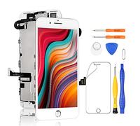 Yodoit Pantalla Completa para iPhone 7 Plus LCD Blanco, Ensamblaje de Reemplazo del Digitalizador con Piezas de Repuesto (cámara Frontal, Altavoz Auricular) + Herramienta (5,5 Pulgadas)