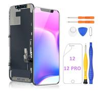 Yodoit Pantalla OLED de repuesto para iPhone 12/12 Pro, pantalla táctil 3D, función de identificación facial (no LCD), con kit de herramientas de reparación