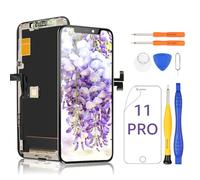 Yodoit Pantalla para iPhone 11 Pro COF LCD FHD 3D táctil digitalizador Asamblea 5.8 Pulgadas con Herramienta de reparación Compatible con el Modelo A2160, A2217, A2215