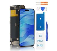 Yodoit Pantalla para iPhone 14 Pro MAX COF FHD LCD Reemplazo Negro 6.7 Pulgadas Táctil Digitalizador de Vidrio con Kit de Herramientas de reparación, película Protectora
