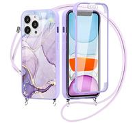 Yoedge 360 Grados - Carcasa para Xiaomi Redmi 9C/9C NFC 4G con cordón de 6,53", Carcasa con Protector de Pantalla integrada, Transparente de Silicona, protección Completa contra Golpes, Funda Cordaje
