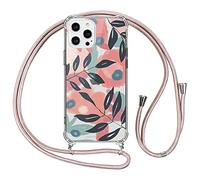 Yoedge Funda Compatible con OnePlus 8T 5G 6,55 Pulgada Carcasa con Cuerda, Transparente Shockproof Carcasa Ultra Delgada PC y Soft TPU Silicona Marco Bumper Cover para OnePlus8T, Hoja