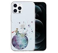 Yoedge Funda para Apple iPhone 13 Mini, Cárcasa Transparente Silicona [Anti-Choques] [Anti-Arañazos] [El Principito] Dibujos Animados Claro Flexible TPU Bumper Case para iPhone 13 Mini 5,4", Estrella