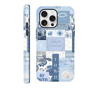 Yoedge Funda para iPhone 16 Pro, Aesthetic Diseño Collage Dibujos Carcasa, Suave Mate Silicona TPU Mujeres Case Protector de Cámara Antigolpes Case para iPhone 16 Pro 6,3'' - Invierno