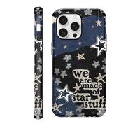 Yoedge Funda para iPhone 16 Pro MAX, Aesthetic Diseño Collage Dibujos Carcasa, Suave Mate Silicona TPU Mujeres Case Protector de Cámara Antigolpes Case para iPhone 16 Pro MAX 6,9'' - Estrellas