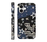 Yoedge Funda para iPhone 17, Aesthetic Diseño Collage Dibujos Carcasa, Suave Mate Silicona TPU Mujeres Case Protector de Cámara Antigolpes Case para iPhone 17 6,3'' - Estrellas
