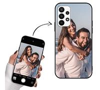 Yoedge Funda Personalizada para Samsung Galaxy A23 5G 6,6", Carcasa Personalizable con Foto Imagen o Texto Letras Gel por Encargo Personalizado Custom para Samsung A23 5G Case Negro Cover