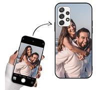 Yoedge Funda Personalizada para Samsung Galaxy A52 / A52s 5G 6,5", Carcasa Personalizable con Foto Imagen o Texto Letras Gel por Encargo Personalizado Custom para Samsung A52 Case Negro Cover