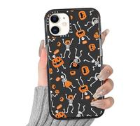 Yoedge Halloween Transparente Funda para iPhone 12 / iPhone 12 Pro, Calabaza Aesthetic Motive Lindo Dibujos Carcasa para Mujer, Suave Silicona Flexible Case Antigolpes para iPhone 12 6,1" Cover,Cute
