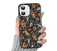 Yoedge Halloween Transparente Funda para iPhone 16, Calabaza Aesthetic Motive Lindo Dibujos Carcasa para Mujer, Suave Silicona Flexible Bumper Case Antigolpes para iPhone 16 6,1" Cover,Cute
