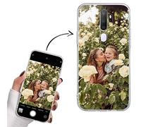 Yoedge Transparente Funda Personalizada para OPPO A5 2020 / A9 2020 6,5", Carcasa Personalizable con Foto Imagen o Texto Letras Gel por Encargo Personalizado Custom para OPPO A9 2020 Case Cover