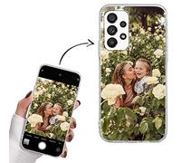 Yoedge Transparente Funda Personalizada para Samsung Galaxy A53 5G 6,5", Carcasa Personalizable con Foto Imagen o Texto Letras Gel por Encargo Personalizado Custom para Samsung A53 5G Case Cover