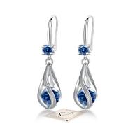 YOEE Pendientes con circonita 5A, pendientes colgantes de gota con plata 925 para mujer, pendientes largos, regalo para mujeres, novia, mamá, niña, 1.1 Zentimeter, Circonita cúbica Plata de ley