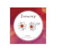 YOEE Pendientes de tuerca para mujer, chapados en plata de ley, con diseño de margaritas en naranja, morado, amarillo, azul, rosa, verde, regalo de joyería para mamá, hermana, novia, Circonita cúbica