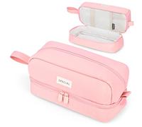 Yoeege Estuche Escolar, Multifunctional Estuche Grande, Estuches Escolares Kit De Lápices De Gran Capacidad, Estuches Escolares para Estudiantes, Niñas, Niñas y Adolescentes,Rosa