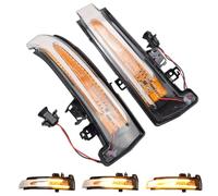 Yoegerery 1 Par Luces de giro indicadoras intermitentes dinámicas para B-enz W204 W176 W212 CLA A B C E S GLA GLK CLS Clase W246 C117 X156 X204 W221 W218 (Transparent)