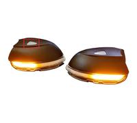 Yoegerery 1 Par Luces de giro indicadoras intermitentes dinámicas para VW Golf 6 MK6 Golf G-TI 6 R20 para T-ouran 2011-2015 (Transparente, con agujeros)