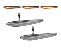 Yoegerery 2 Piezas LED Intermitentes Laterales Dinamicos Amarillo ámbar Coche Luz Intermitentes Compatible con Alfa Romeo 159 Sportwagon Boera Spider typ 939 (Transparente)