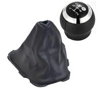 Yoegerery Cubierta antipolvo para pomo de palanca de cambios de 5 6 velocidades para Toyota Corolla Auris 2007 2008 2009 2010 2011 2012 2013 (negro velocidad 5R)