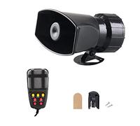 Yoeruers 12V 7 Sonidos 120DB Sirena ElectróNica InaláMbrica Alta Alarma de Advertencia de Coche Sirena de Fuego Cuerno Accesorios de Coche