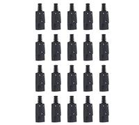 Yoeruers 20X Negro IEC-320 C14 Macho Clavija Conector Enchufe de Entrada de Potencia AC 250V 10A