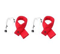 Yoeruers 2X Almohadilla Térmica Eléctrica, Bufanda Térmica Almohadilla Térmica Calentador USB Almohadillas Térmicas para Ropa, con Indicadores LED para Montar en Esquí