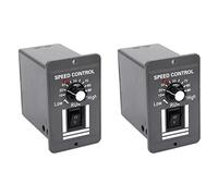 Yoeruers 2X DC 12V 24V 36V 48V 10A PWM Controlador de Velocidad del Motor Interruptor Reversible Regulador Control Detención de Rotación Hacia Adelante