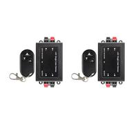 Yoeruers 2X Regulador de Intensidad de Luz LED de un Solo Color de 8 A, 12 V y 24 V CC, Controlador de Atenuación de Señal PWM de 1 Canal con Control Remoto de 3 Teclas.