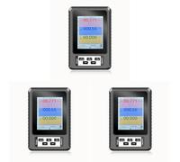 Yoeruers 3X XR2 BR-9A Detector de Radiación Electromagnética de Mano Medidor EMF de Radiación Electromagnética de Alta Precisión Probador Negro