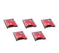 Yoeruers 5X Nueva de Tarjeta SD una Compatible con WiFi InaláMbrico Adaptador de Tarjeta SD Tipo I CáMara SLR Rojo