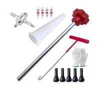 Yoeruers Kit Herramientas para Cambio Rápido Válvula Neumático Vástago Válvula Vástago Válvula Neumático para TR413 Kit Herramientas Instalación y Reemplazo Válvula 13 Piezas B