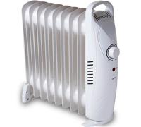 Yoevu Mini Radiador de Aceite 1000W con 9 Elementos y Protección Contra Sobrecalentamiento Blanco