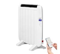Yoevu - radiador eléctrico bajo consumo. 4 elementos 900 w de pared o pie 3 modos temporizador mando a distancia pantalla led b