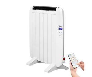 YOEVU Radiador eléctrico bajo consumo 4 elementos 900W de Pared o Pie