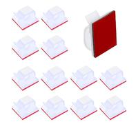 Yoezuo 100 Piezas Clip de Cable Autoadhesivo, Organizador de Cables, Clips Sujeta Cables Adhesivos, Abrazadera de Cable Clip (Blanco)