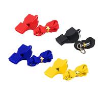 Yoezuo 4 pcs Silbatos, Silbatos con Cordón, Silbatos Arbitro Deportivos Sonido Fuerte, Silbato para Entrenadores, Salvavidas, Escuela, Concurso de Grupo