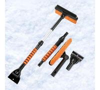 YOFAB Cepillo de Nieve y Rasqueta de Hielo para Coche 2 en 1 para GMC Sierra Denali 2010-2025, Rascador de Hielo Extraíble y Cepillo de Nieve Retrácti, Rascador de Parabrisas para Coche SUV