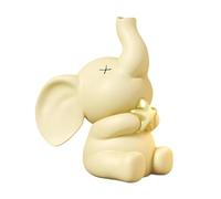 Yofab Decoración para cubículos de Oficina Escultura Linda de la Resina Estatua decoración Moderna del Elefante Centro de Mesa para Mesa de café(B4)