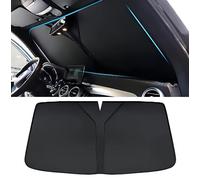 YOFAB Parasol de Coche Delantero para Parabrisas Coche para Mercedes Benz EQC 2020-2022, Parasol Plegable y Portátil, Anti UV Rayos Parasol para Parabrisas de Coche