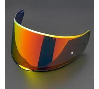 YOFAB Visera Casco de Motocicleta para LS2 FF801 FF397, Visera de Lente para Casco Protección contra Viento y Antivaho, Accesorios para Cascos de Moto,B Golden Red