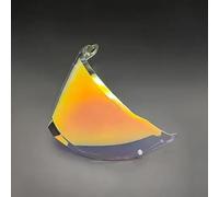 YOFAB Visera Casco de Motocicleta para LS2 MX701 Explorer C, Visera de Lente para Casco Protección contra Viento y Antivaho, Accesorios para Cascos de Moto,H Revo Clear Red