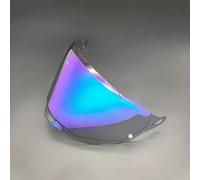 YOFAB Visera Casco de Motocicleta para LS2 MX701 Explorer C, Visera de Lente para Casco Protección contra Viento y Antivaho, Accesorios para Cascos de Moto,E Revo Deep Blue