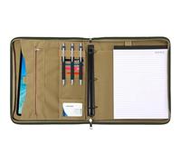 YOFAPA Carpeta de cuaderno con cremalleras, planificador grande OCP con 25 hojas de papel tamaño carta, cubierta de cuaderno con carpeta desmontable de 3 anillas, organizador estratégico para carpetas