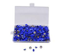 YOFASEN 500 Piezas Chinchetas de Colores - 10 x 9MM Chinchetas para Papel de Tablero de Corcho Tablero de Aviso, Azul/500 Piezas