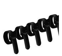 YOFASEN 50PCS Ataduras de Cables - Reutilizables Ajustables Gancho y Lazo de Cable Ties Cable Correas Set Cable de Gestión, Negro, 12x150mm