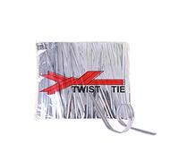 YOFASEN 800PCS Lazos de torcedura - Plateado Twist Ties Alambre Metálico Decorativo para Bolsa de Caramelo/Galleta, 6cmx4mm
