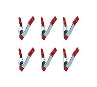 YOFASEN Abrazaderas de resorte - Grip Holder Punta metálica revestida de Goma de Resorte Abrazaderas, 2", 6PCS