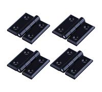 YOFASEN Bisagras Plegables - 4PCS Bisagras de Puerta de Hardware para Puerta de Armario Doméstico, Aleación de Zinc, Negro, 40 * 40 * 5mm