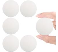 YOFASEN Protectores de pared de silicona - Autoadhesivo Manija de Puerta de Goma Tope Protector de Parachoques, Blanco - 6 piezas